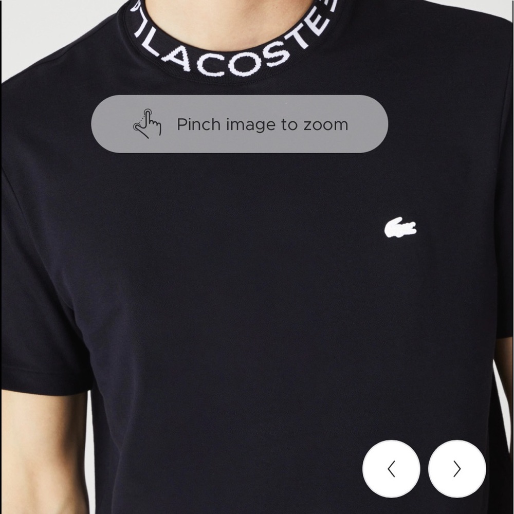 Lacoste Men's Branded Collar Ultra-Lightweight Pique T-shirt